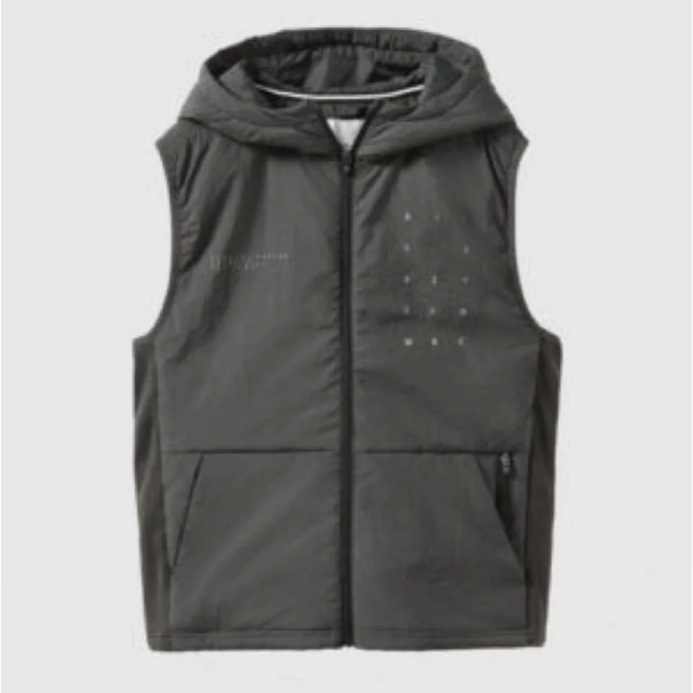 Zara kids Charcoal Hooded Vest